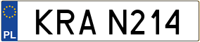 Trailer License Plate